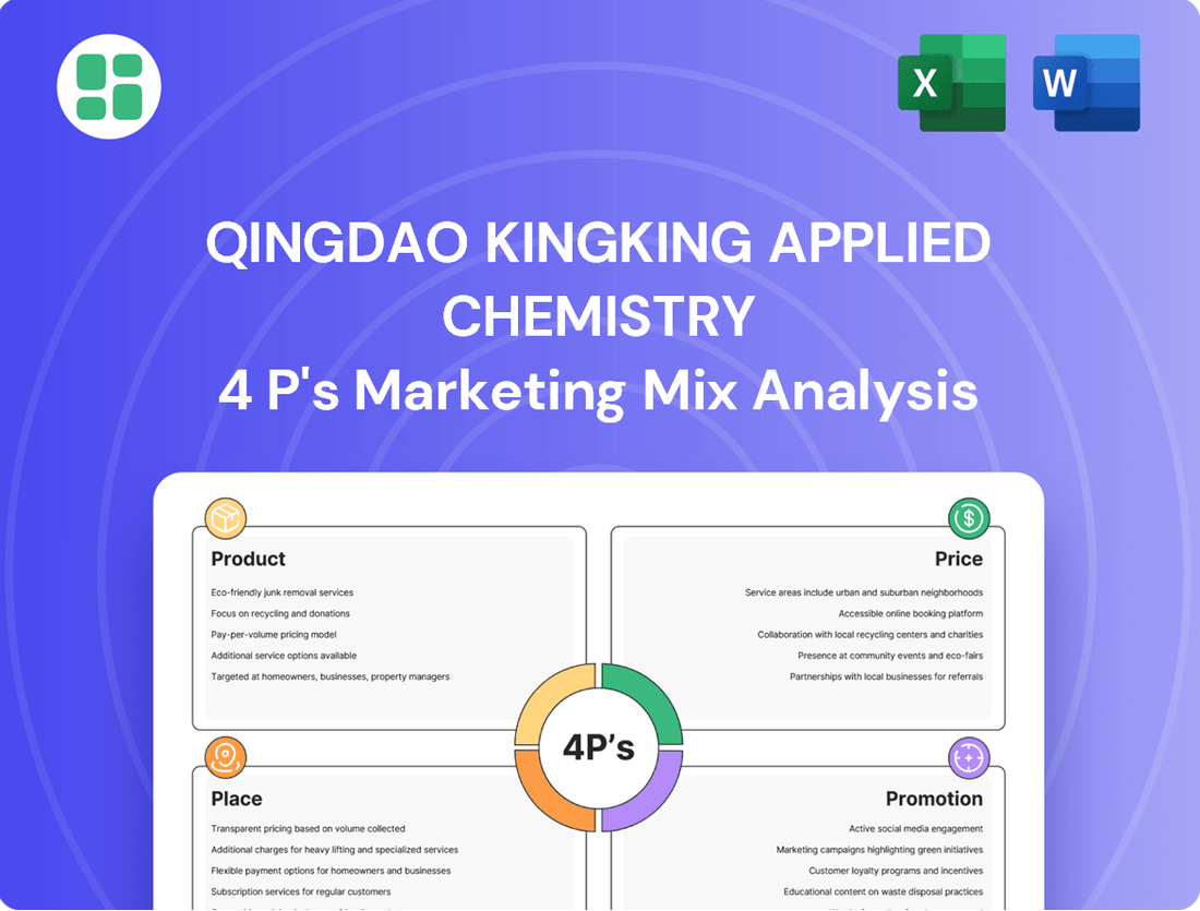 Qingdao Kingking Applied Chemistry Marketing Mix