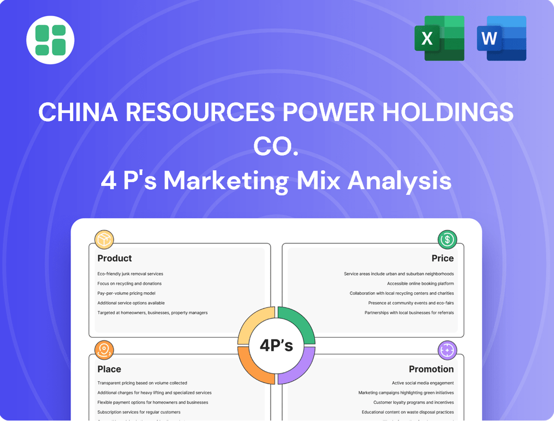 China Resources Power Holdings Co. Marketing Mix
