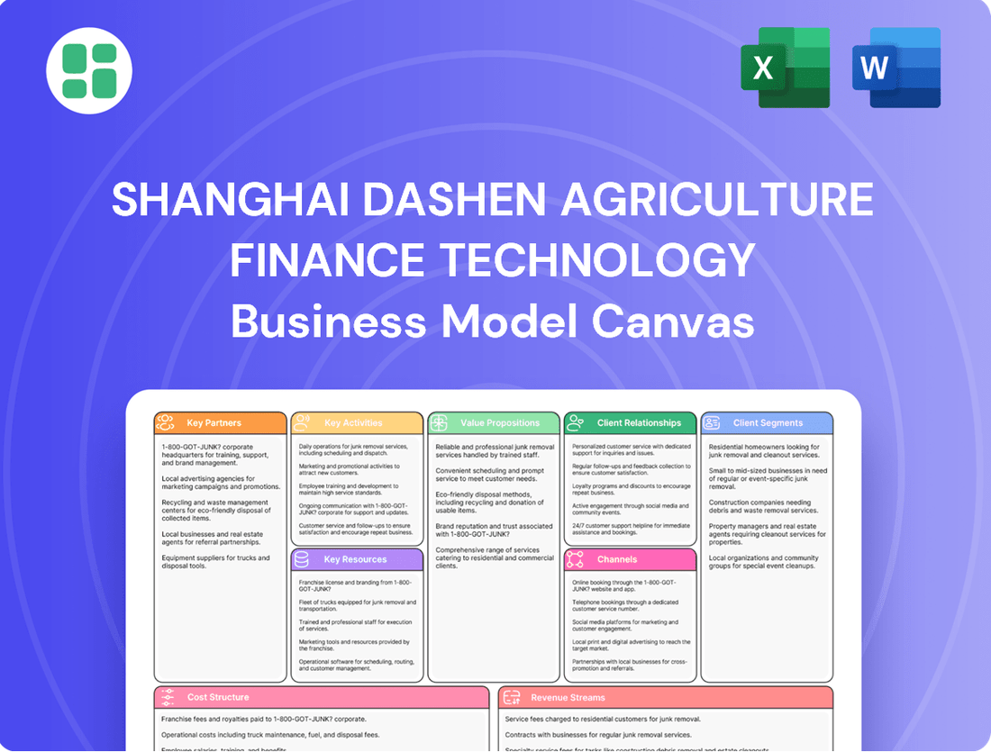 Shanghai Dashen Agriculture Finance Technology Business Model Canvas