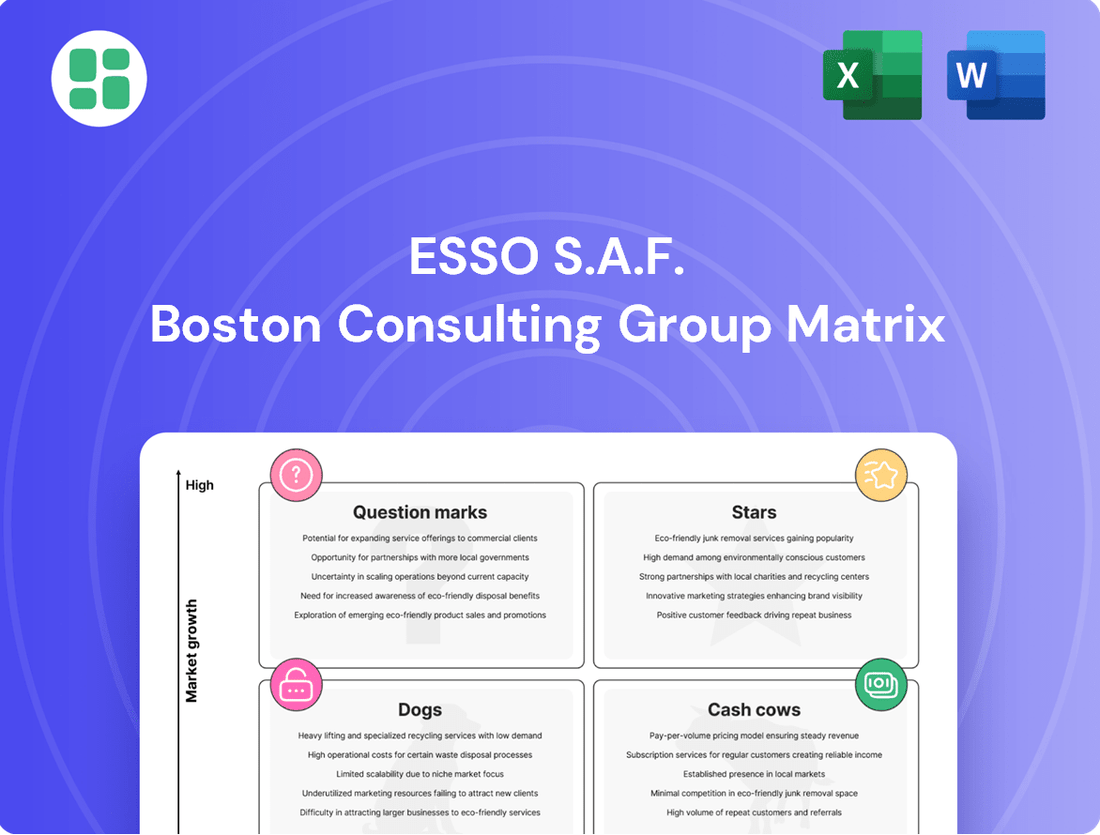 Esso S.A.F. Boston Consulting Group Matrix