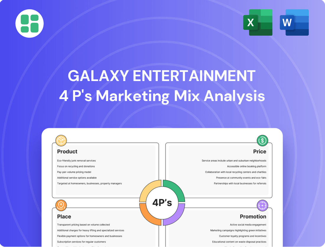 Galaxy Entertainment Marketing Mix