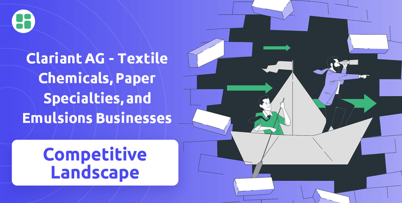 What is Competitive Landscape of Clariant AG - Textile Chemicals, Paper Specialties, and Emulsions Businesses Company?