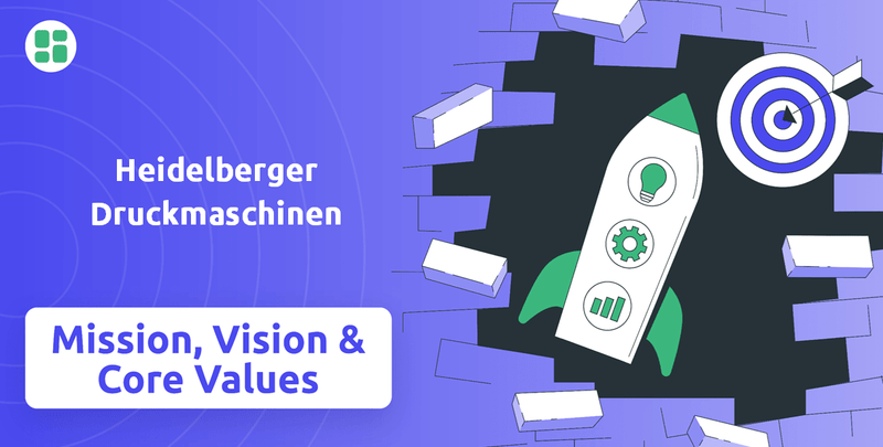 What are Mission Vision & Core Values of Heidelberger Druckmaschinen Company?