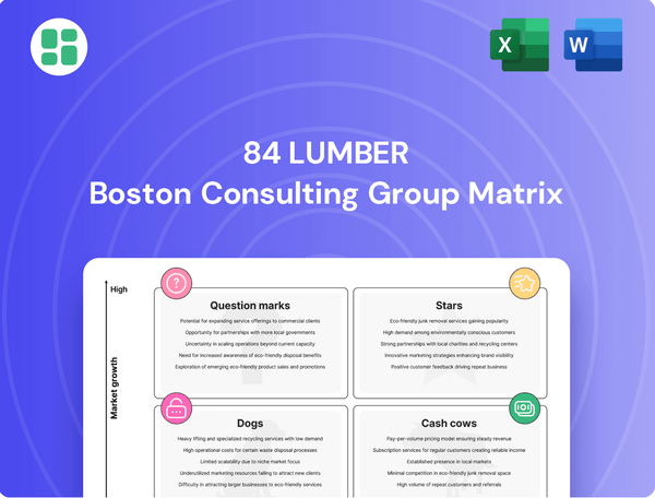 84 Lumber Boston Consulting Group Matrix