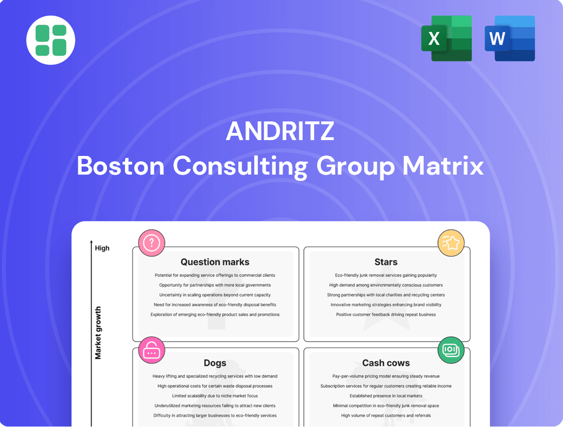 Andritz Boston Consulting Group Matrix