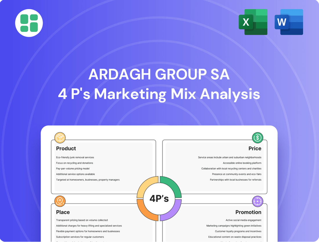 Ardagh Group SA Marketing Mix