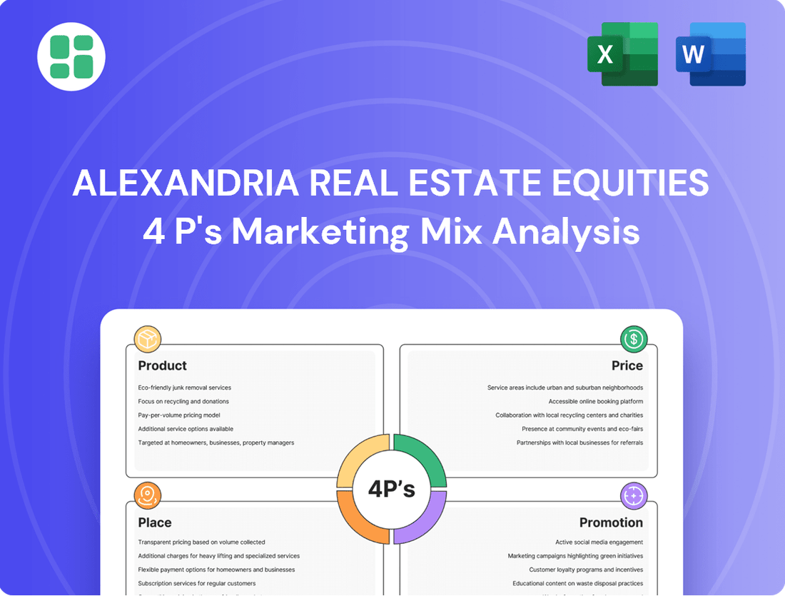 Alexandria Real Estate Equities Marketing Mix