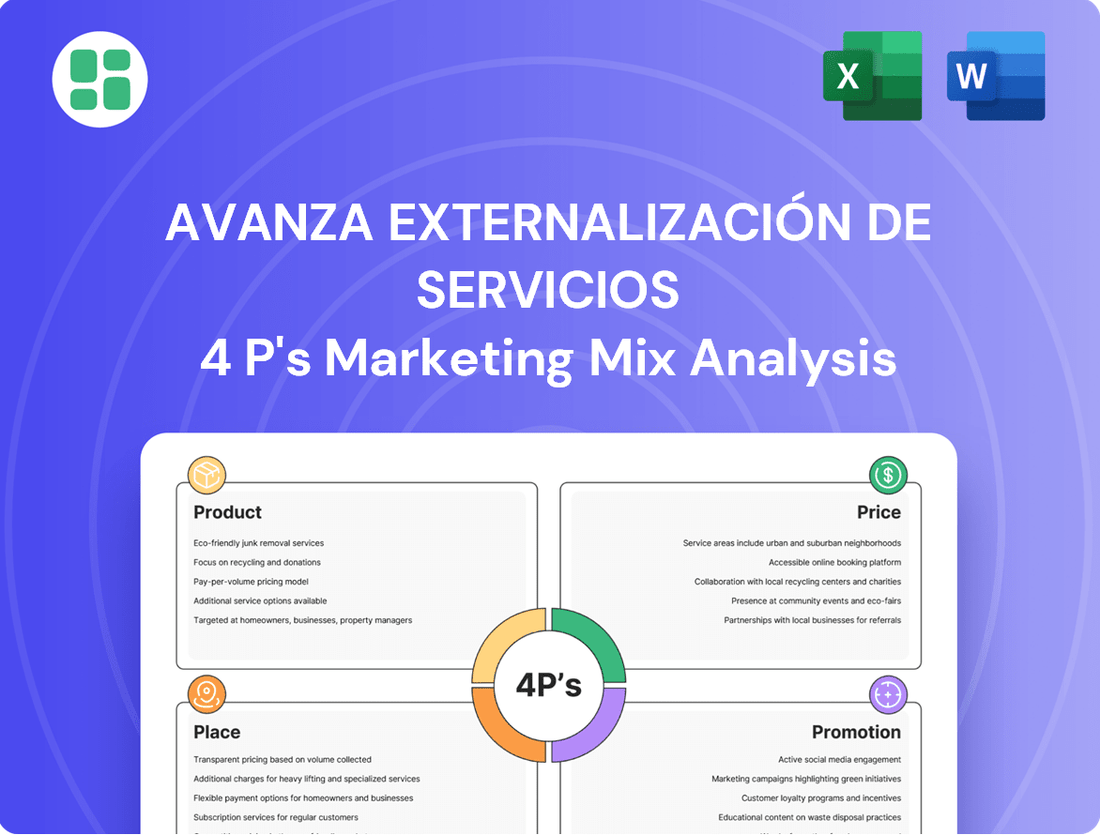 Avanza Externalización de Servicios Marketing Mix