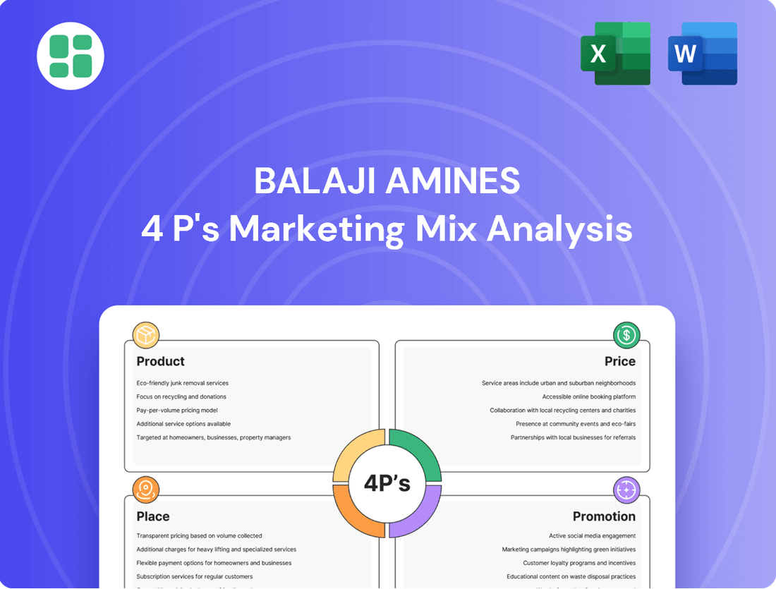 Balaji Amines Marketing Mix