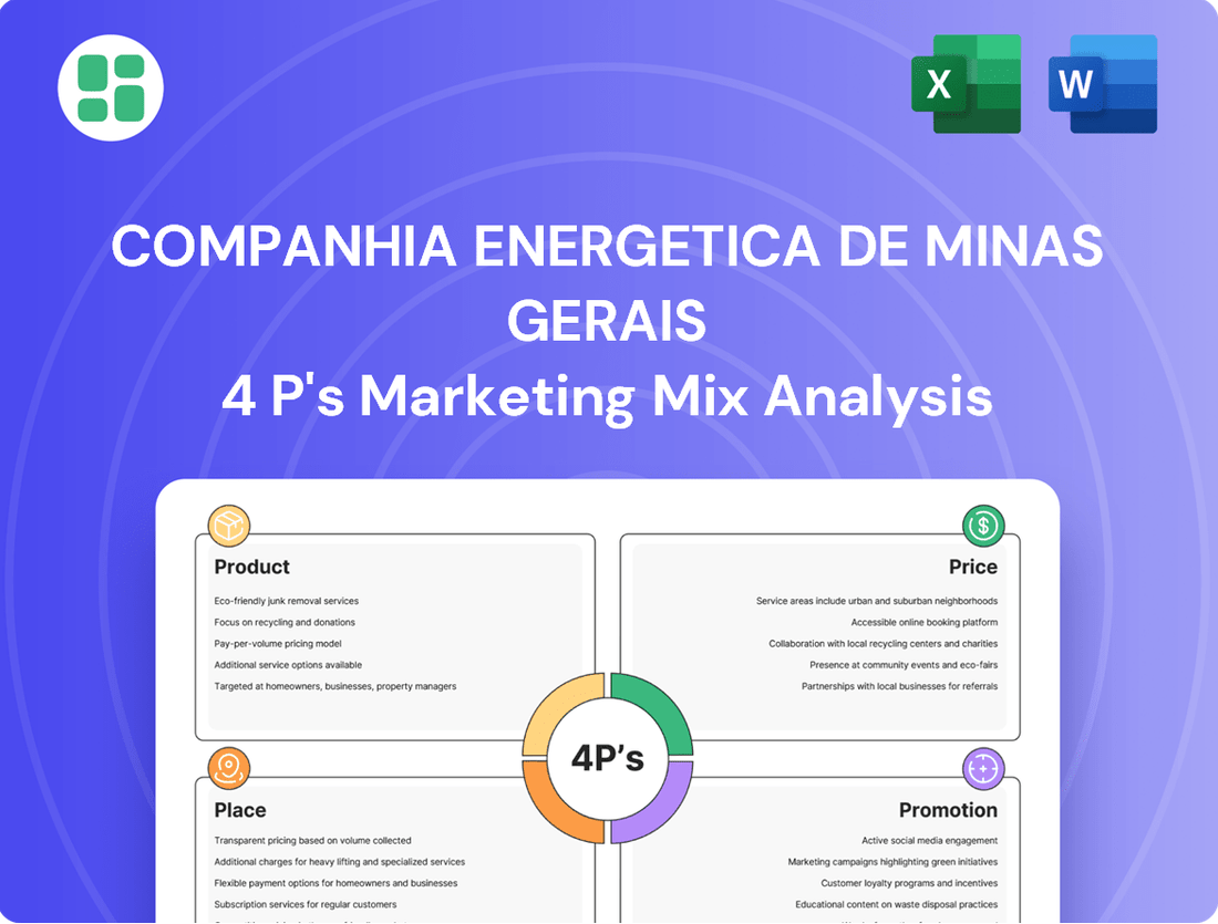 Companhia Energetica de Minas Gerais Marketing Mix