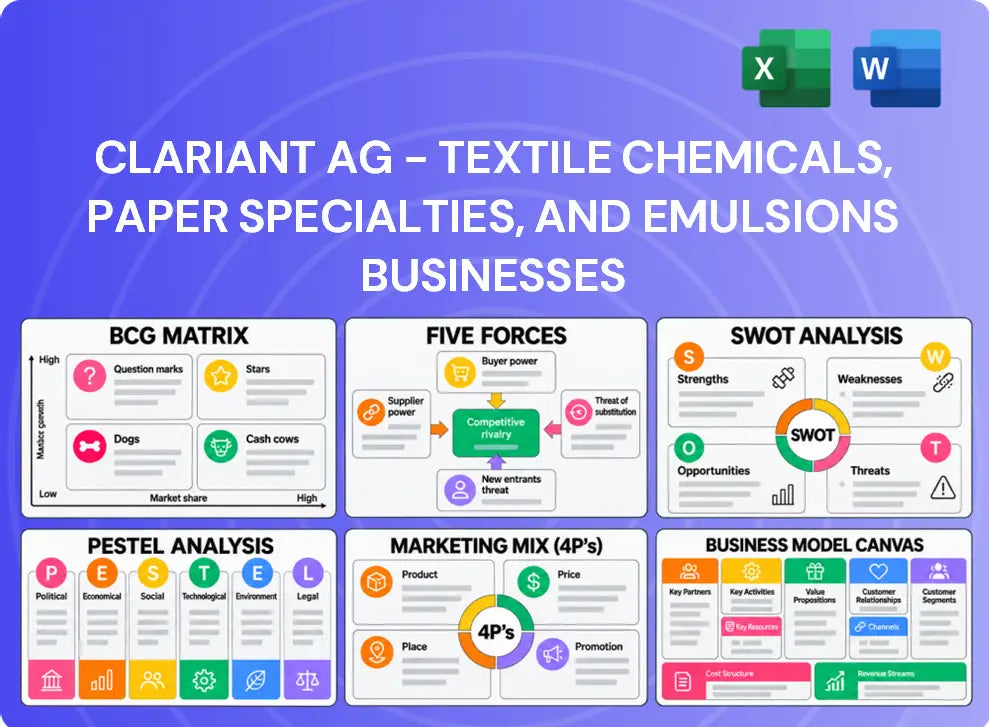Clariant AG - Textile Chemicals, Paper Specialties, and Emulsions Businesses Company Analysis