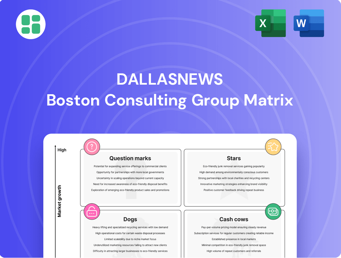 DallasNews Boston Consulting Group Matrix