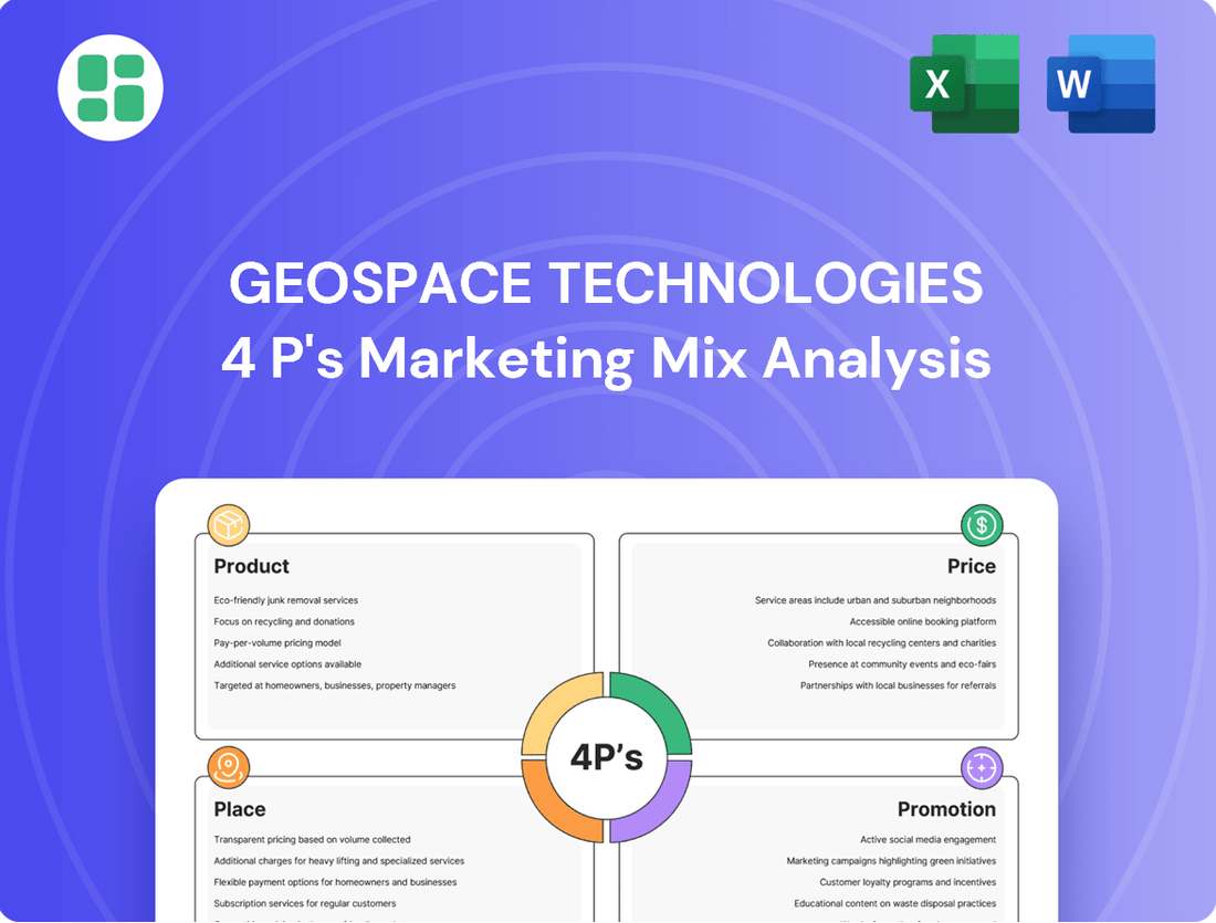 Geospace Technologies Marketing Mix