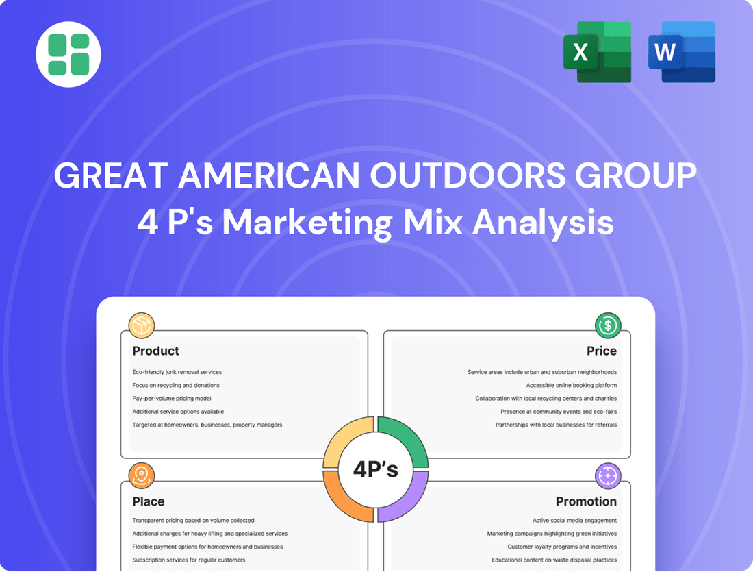 Great American Outdoors Group Marketing Mix