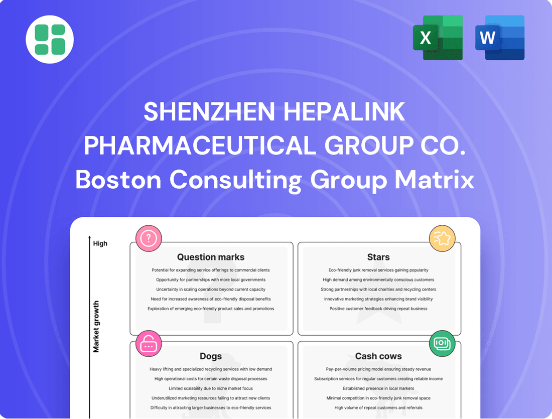 Shenzhen Hepalink Pharmaceutical Group Co. Boston Consulting Group Matrix