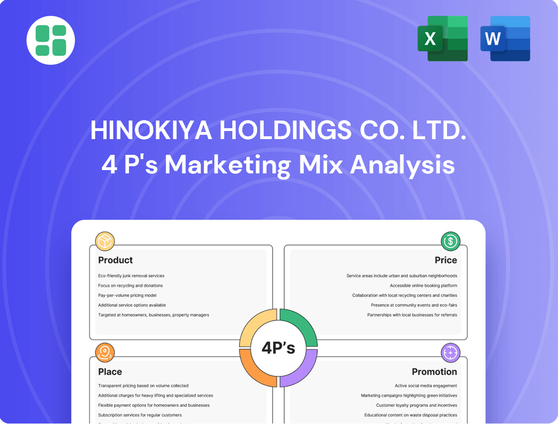 Hinokiya Holdings Co. Ltd. Marketing Mix