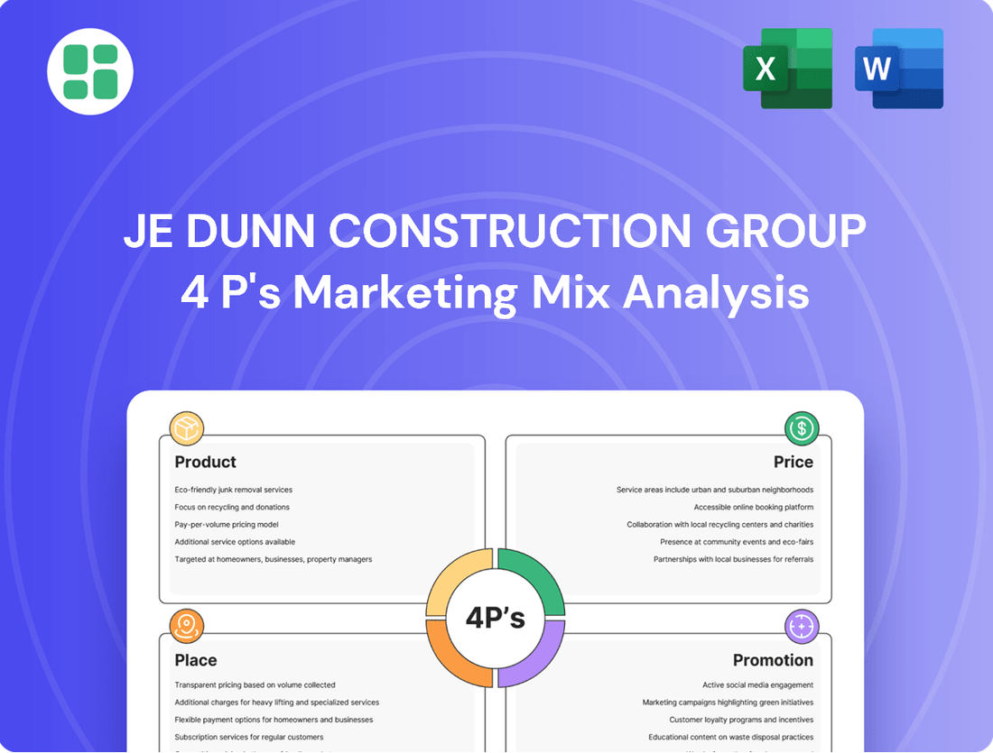 JE Dunn Construction Group Marketing Mix