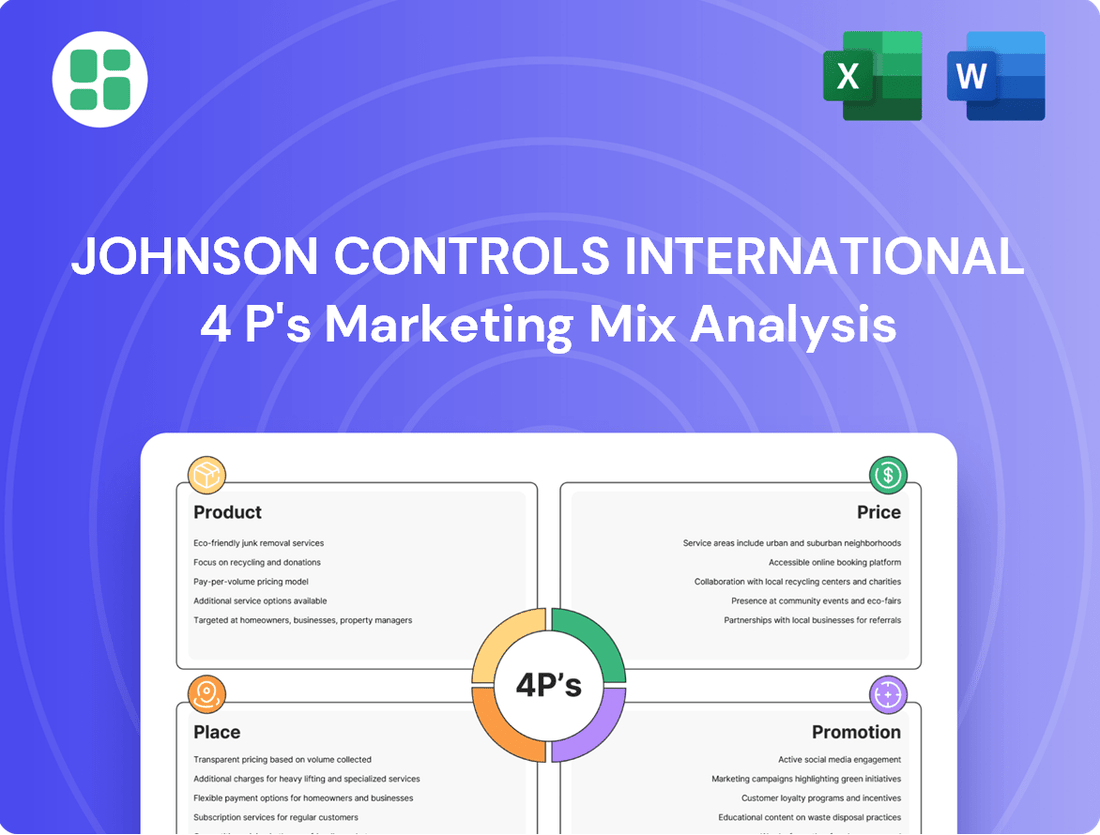 Johnson Controls International Marketing Mix