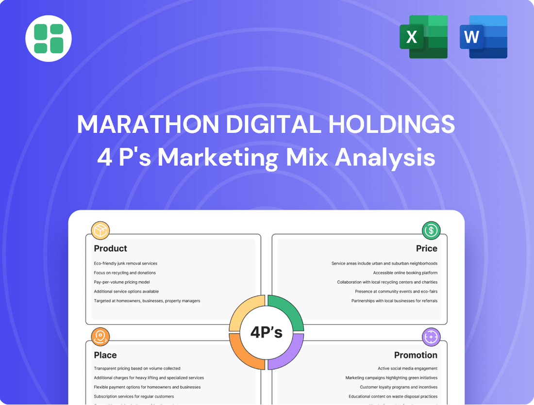 Marathon Digital Holdings Marketing Mix