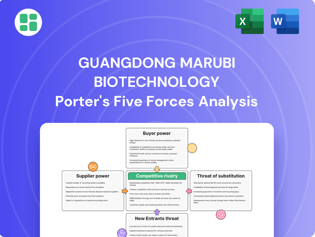 Guangdong Marubi Biotechnology Porter's Five Forces Analysis