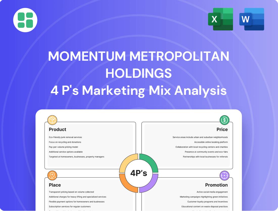 Momentum Metropolitan Holdings Marketing Mix