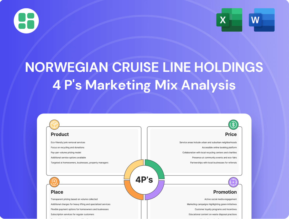 Norwegian Cruise Line Holdings Marketing Mix