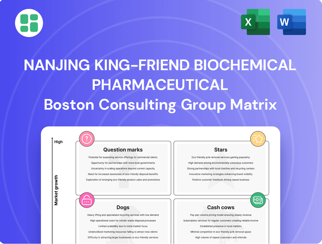 Nanjing King-Friend Biochemical Pharmaceutical Boston Consulting Group Matrix