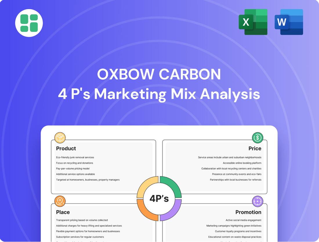 Oxbow Carbon Marketing Mix