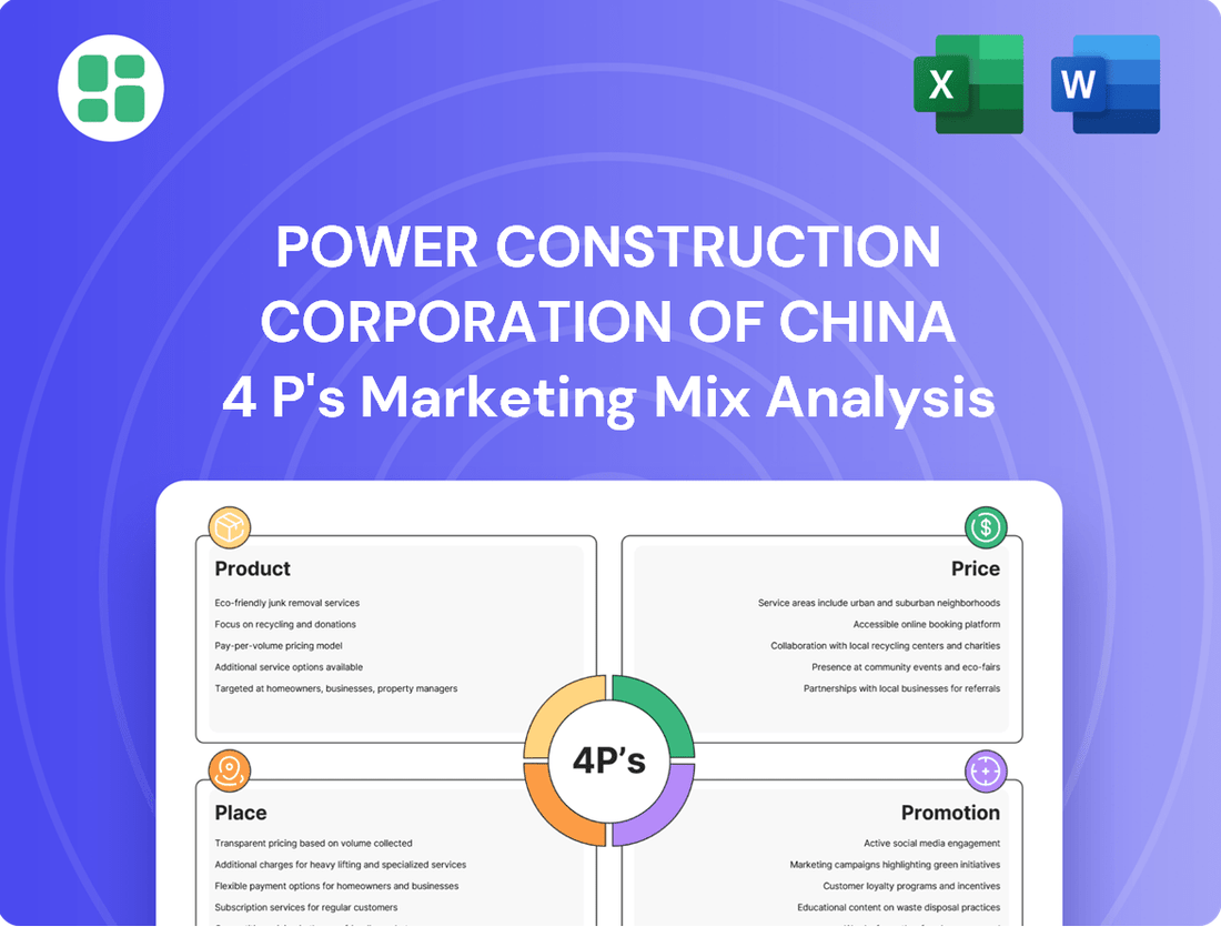 Power Construction Corporation of China Marketing Mix