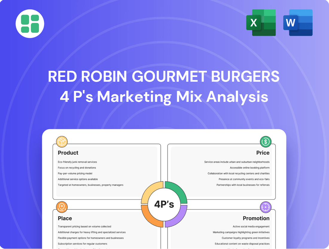 Red Robin Gourmet Burgers Marketing Mix
