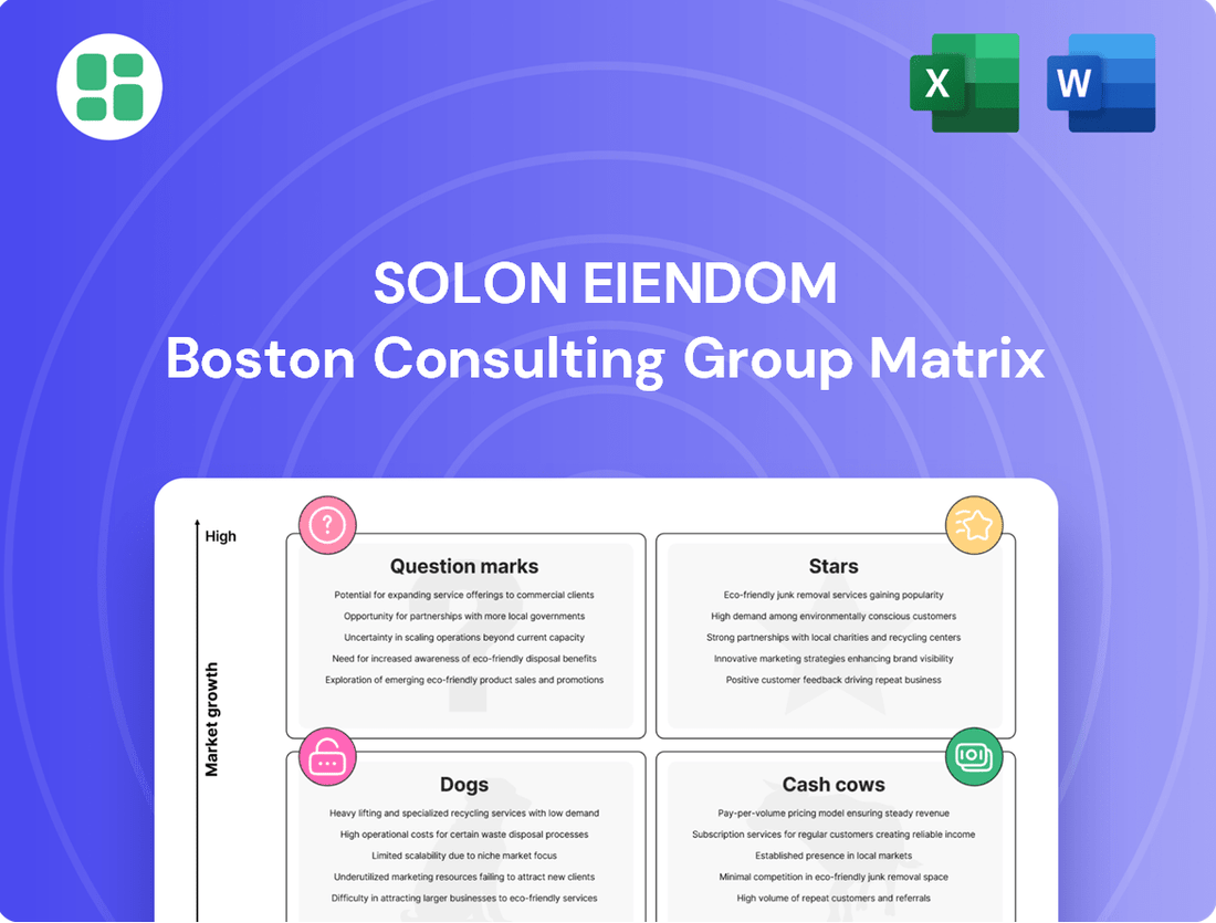 Solon Eiendom Boston Consulting Group Matrix