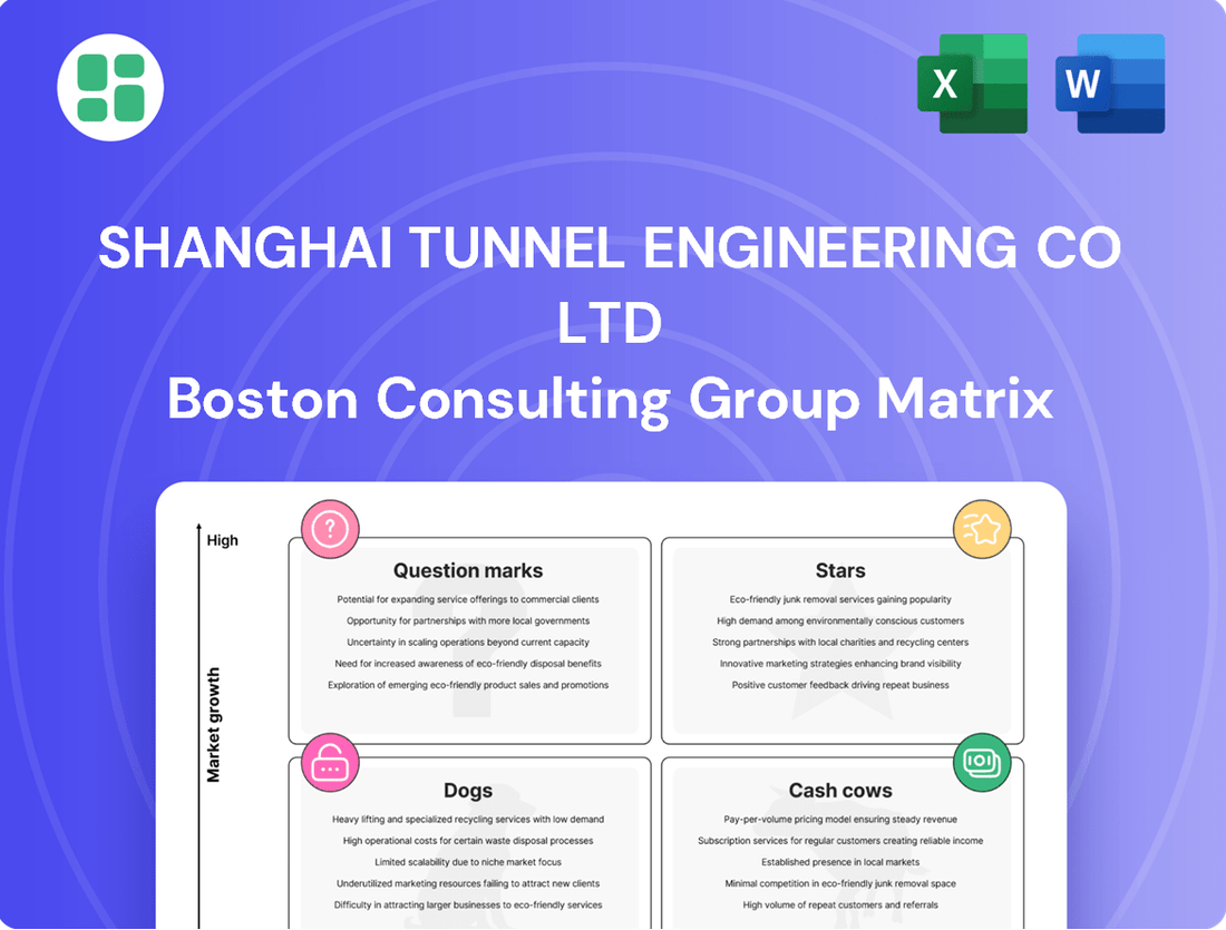 Shanghai Tunnel Engineering Co Ltd Boston Consulting Group Matrix