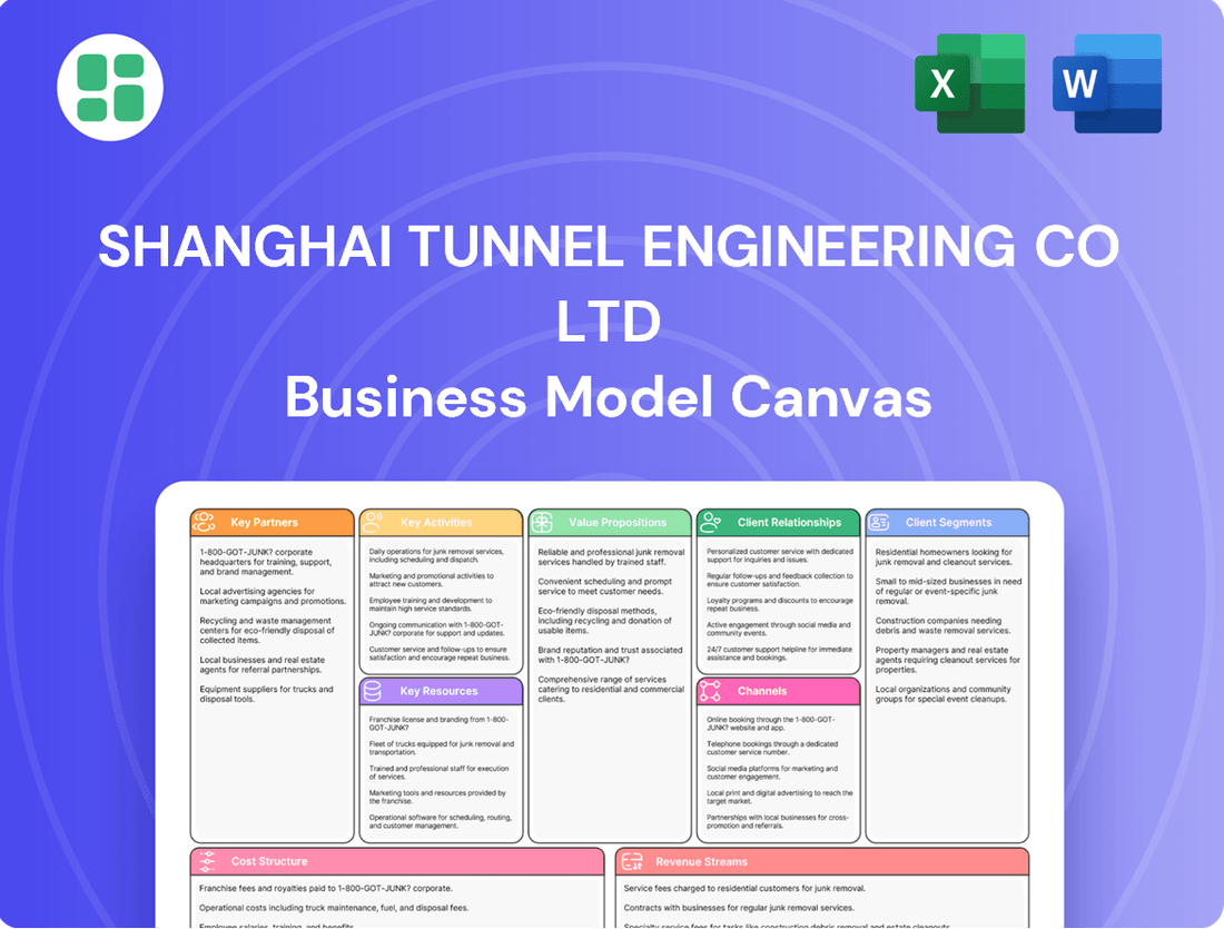 Shanghai Tunnel Engineering Co Ltd Business Model Canvas
