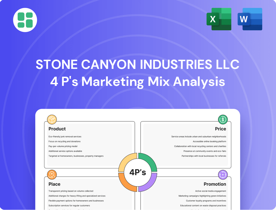 Stone Canyon Industries LLC Marketing Mix