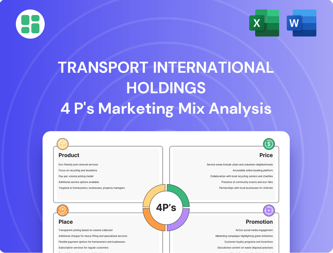 Transport International Holdings Marketing Mix