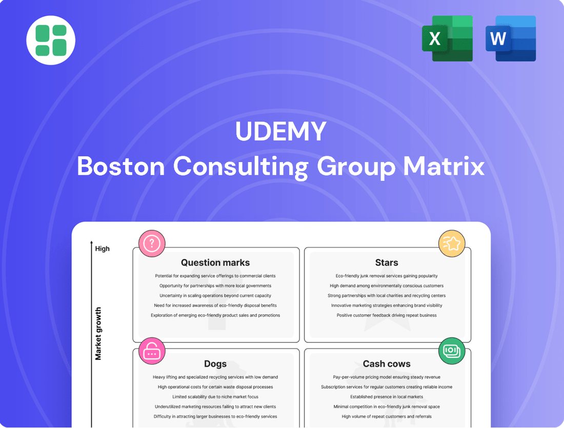 Udemy Boston Consulting Group Matrix