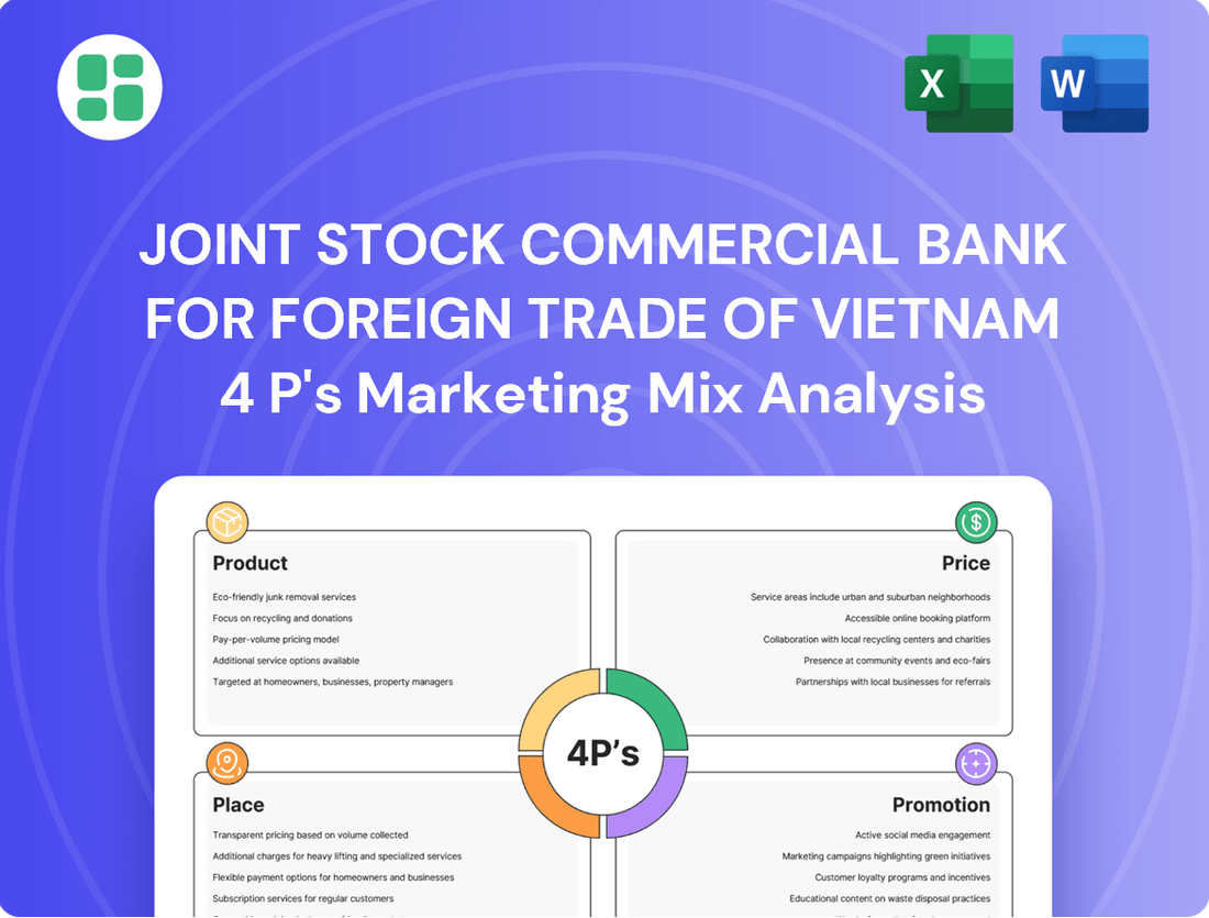 Joint Stock Commercial Bank for Foreign Trade of Vietnam Marketing Mix