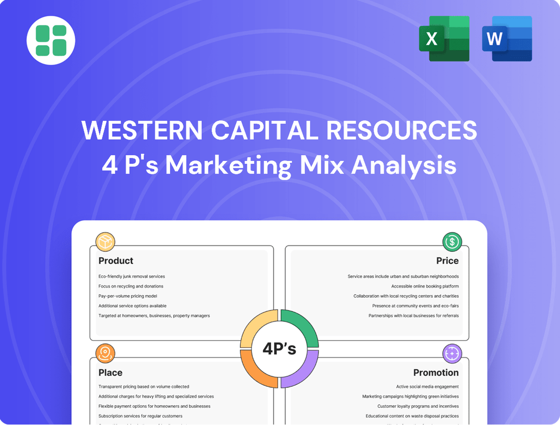 Western Capital Resources Marketing Mix