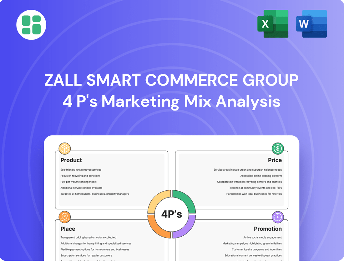 Zall Smart Commerce Group Marketing Mix